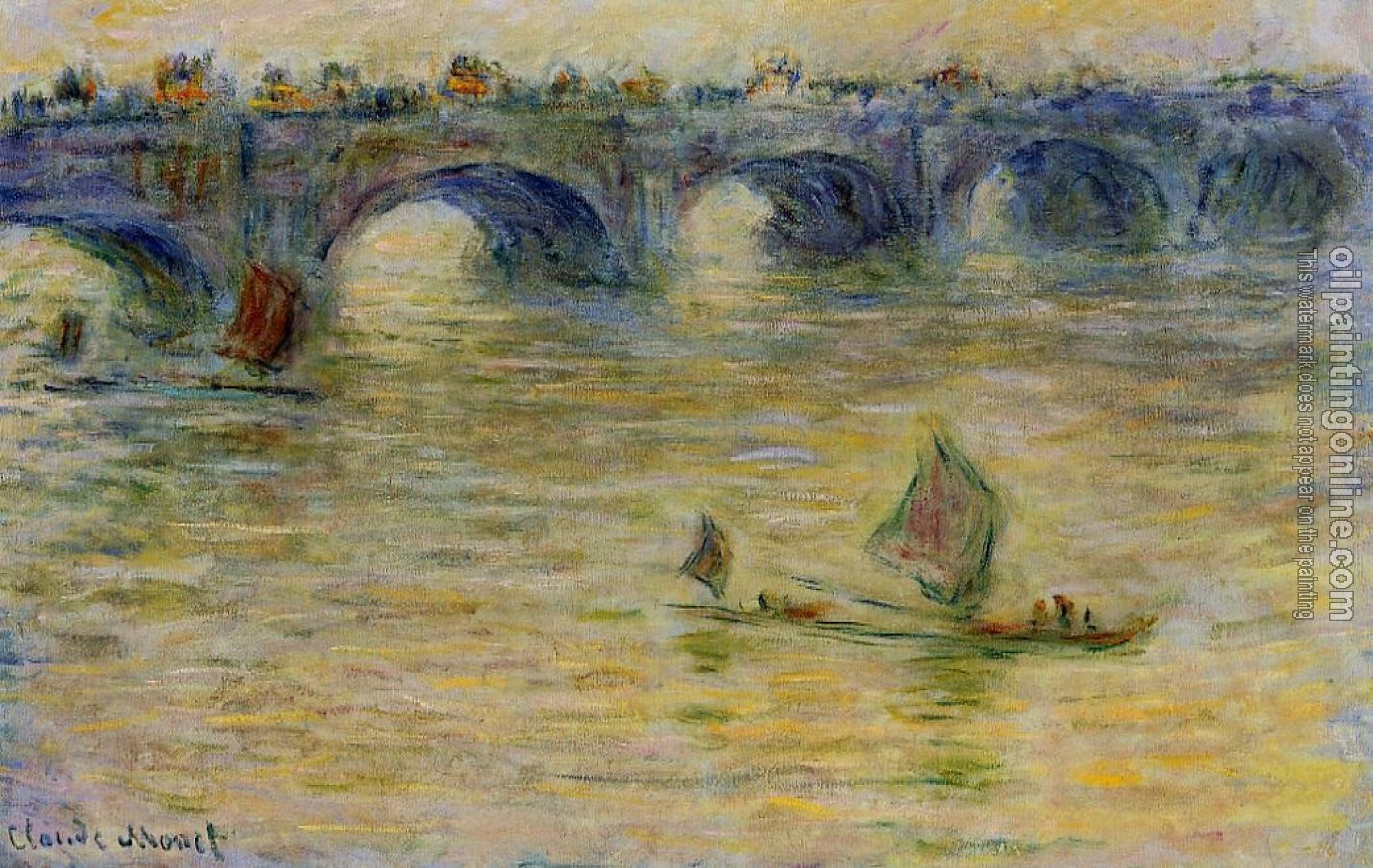 Monet, Claude Oscar - Waterloo Bridge